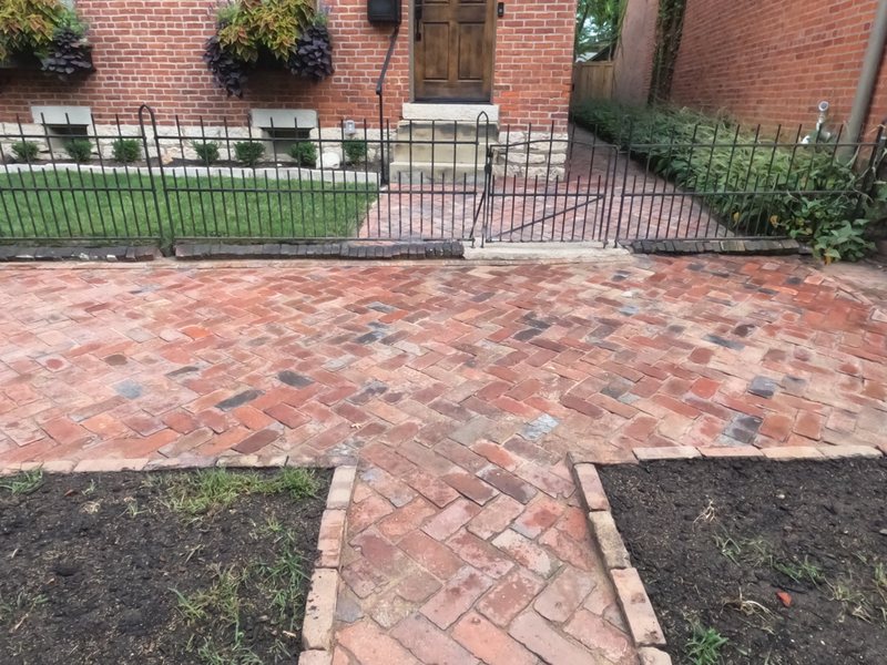 Brick paver patio